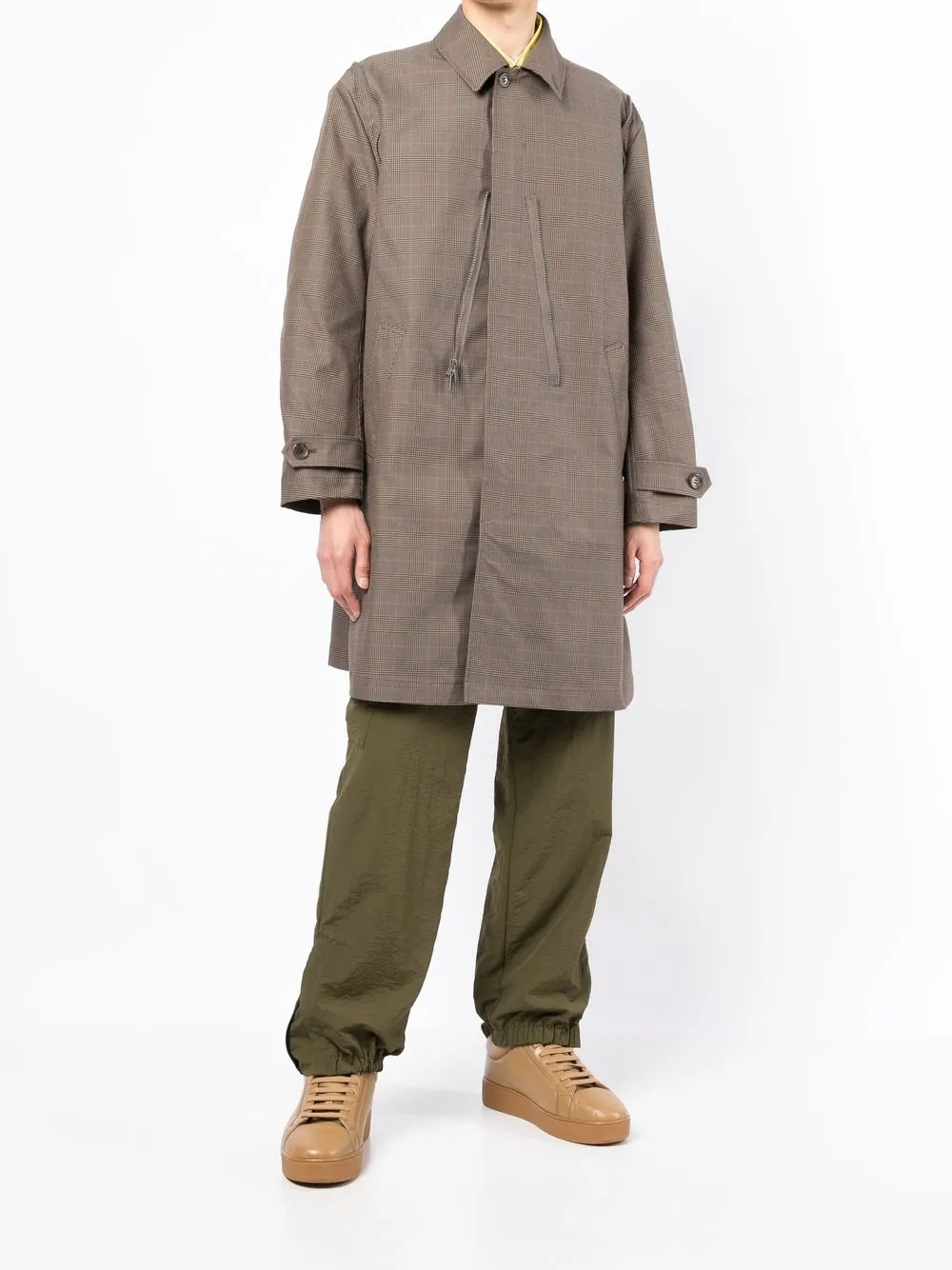 Undercover check-pattern patch-pocket coat | Image 6