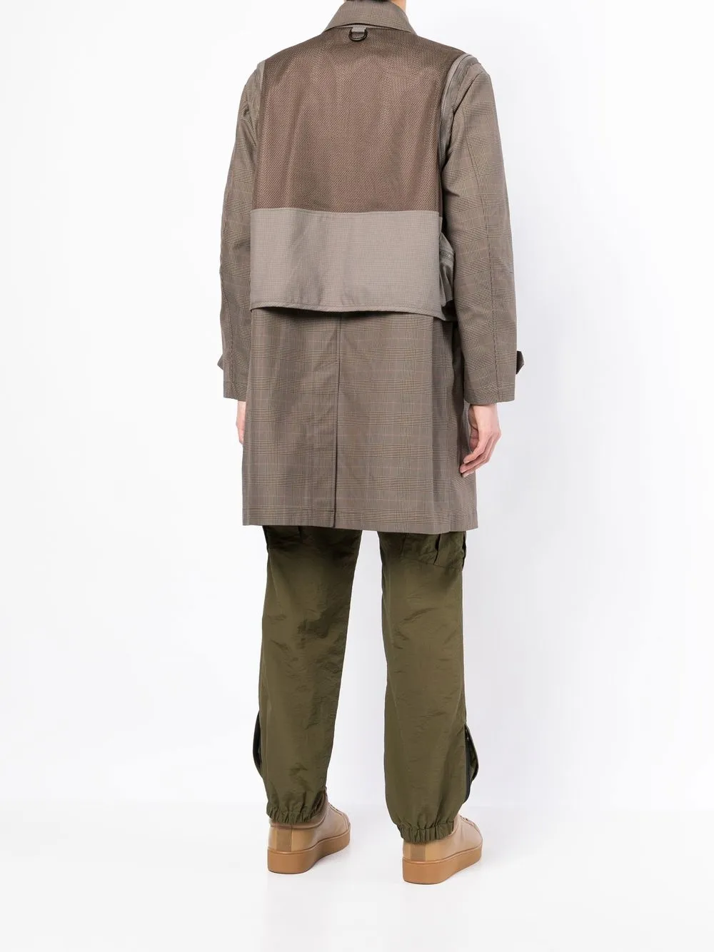 Undercover check-pattern patch-pocket coat | Clothing | Image 4
