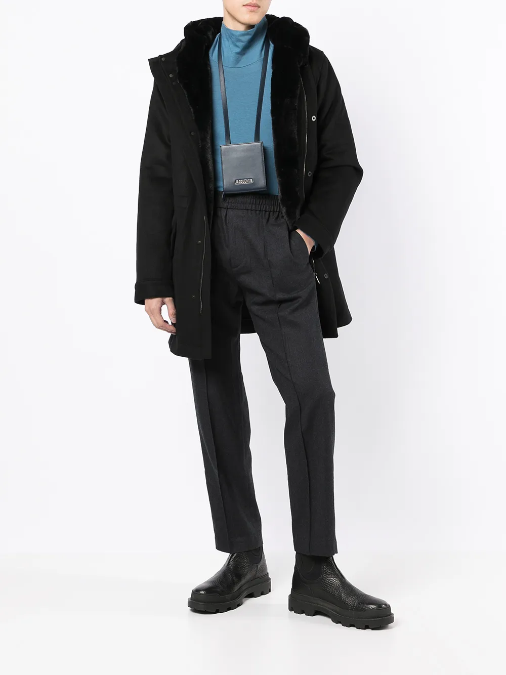 фото Emporio armani брюки строгого кроя с эластичным поясом