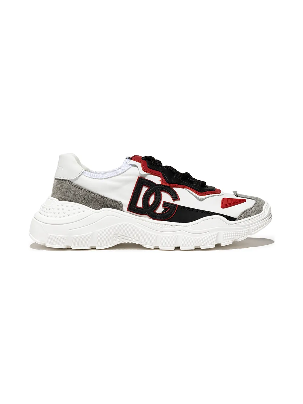 

Dolce & Gabbana Kids tenis bajos con parche del logo - Blanco