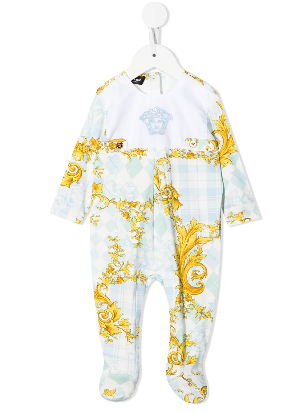 

Versace Kids pijama con bordado Medusa - Blanco