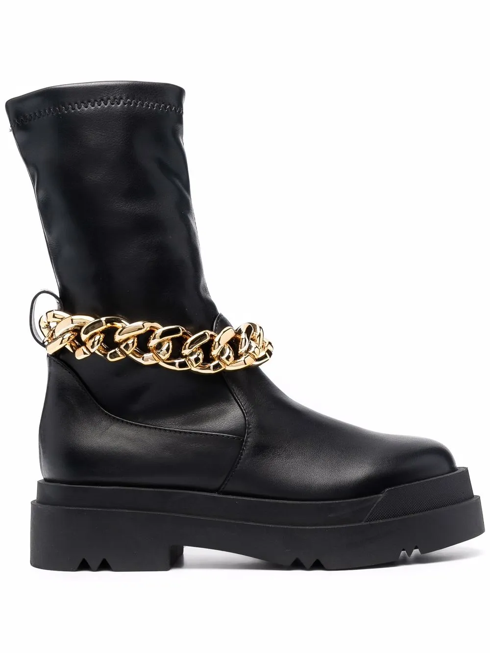 

LIU JO botas con detalle de cadena - Negro