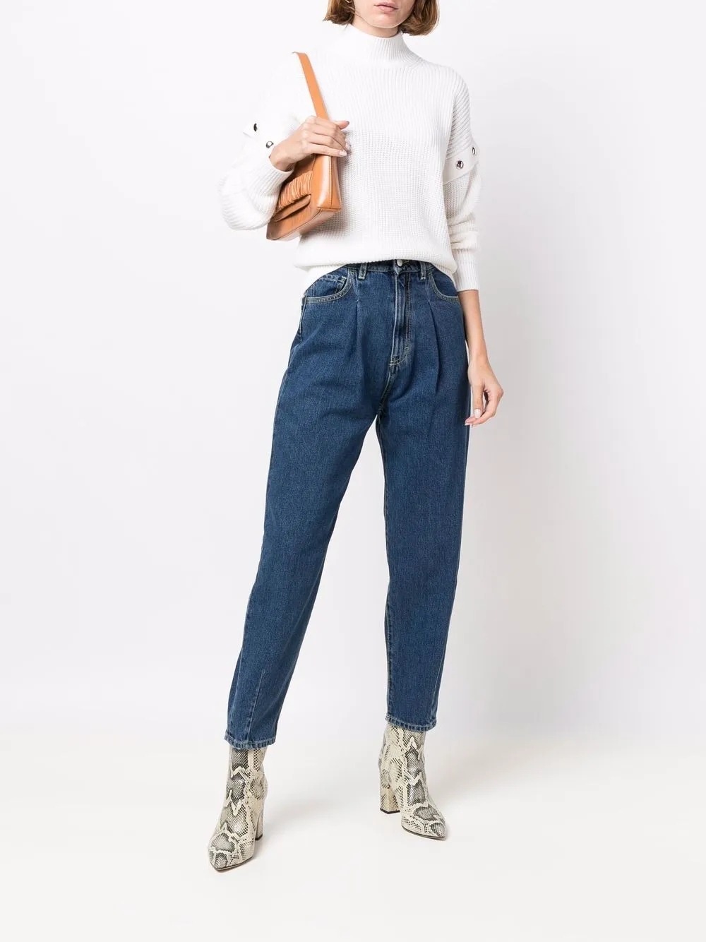 фото Icon denim укороченные джинсы karol с завышенной талией