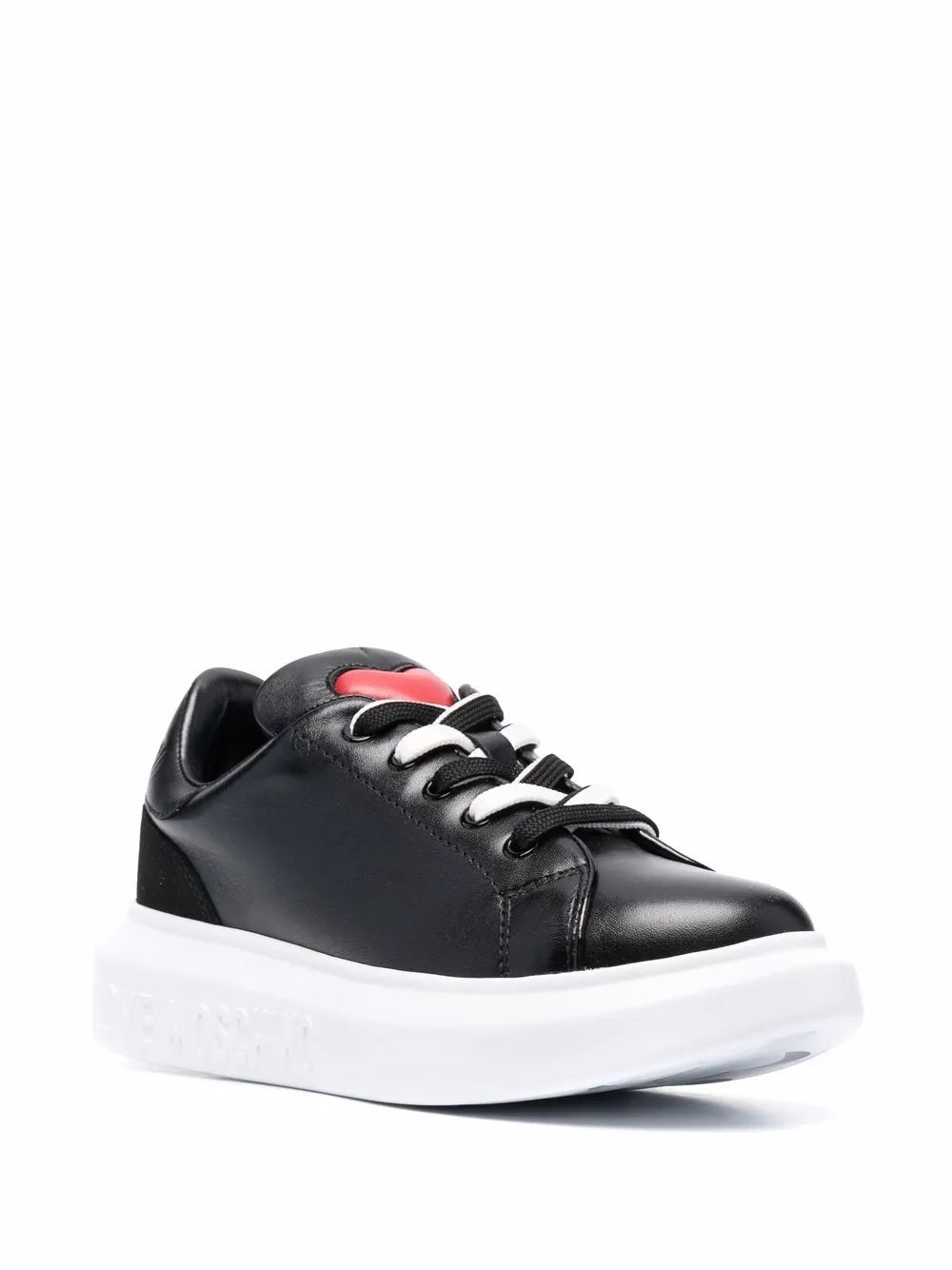 Love Moschino Sneakers met logo - Zwart