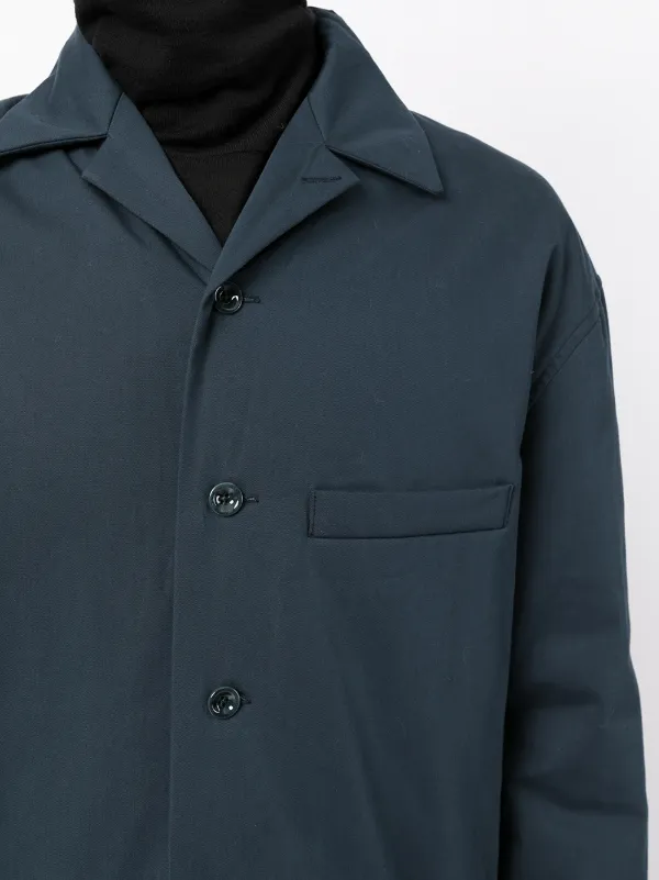 Shop Lemaire Vulcan Wadded Overshirt Jacket With Express Delivery Farfetch