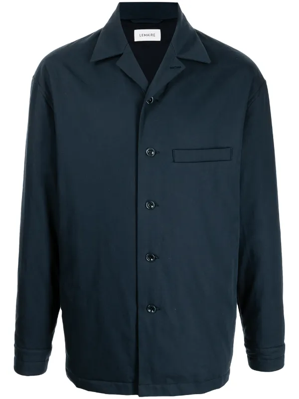 Shop Lemaire Vulcan Wadded Overshirt Jacket With Express Delivery Farfetch