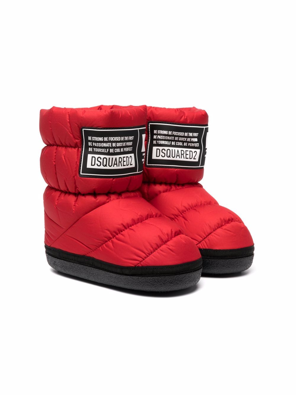 фото Dsquared2 kids стеганые сапоги d2