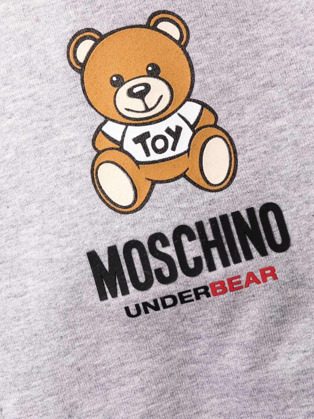 фото Moschino худи на молнии с принтом teddy bear