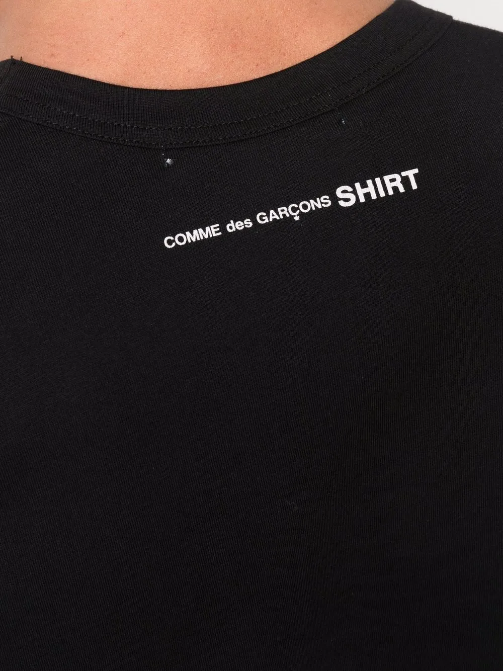 Comme Des Garçons T-shirt met logoprint Zwart