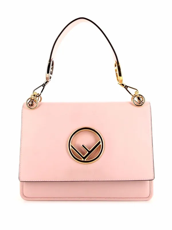 Fendi kan i shop leather shoulder bag