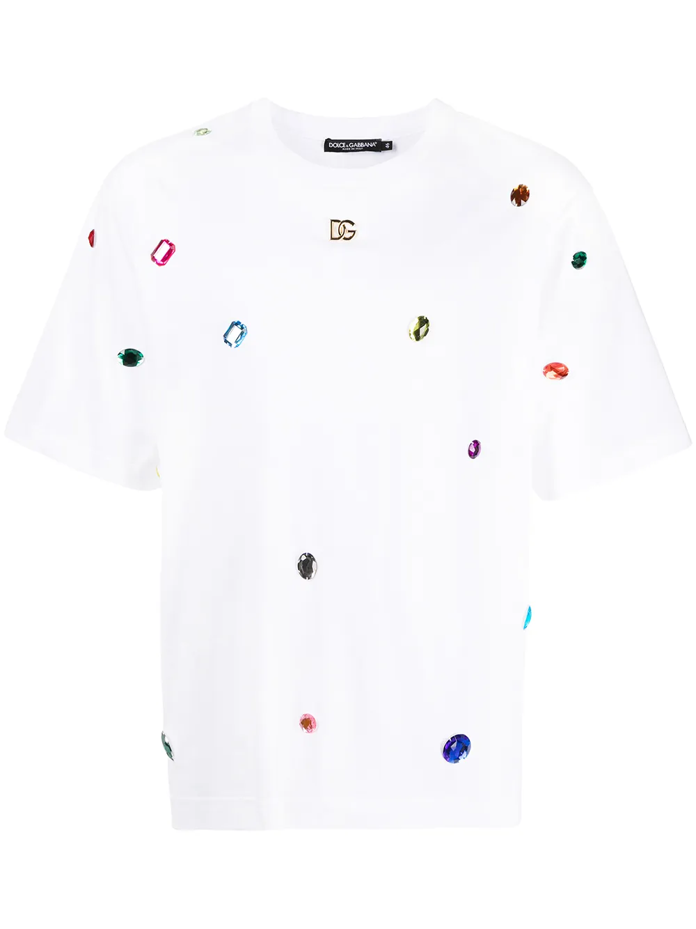 

Dolce & Gabbana playera con logo y detalles - Blanco