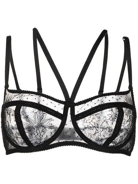 Dolce & Gabbana floral-lace balcony bra