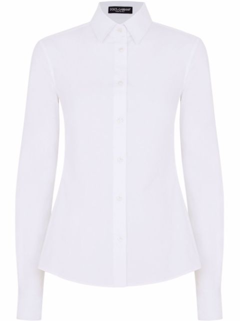 Dolce & Gabbana button-up poplin shirt