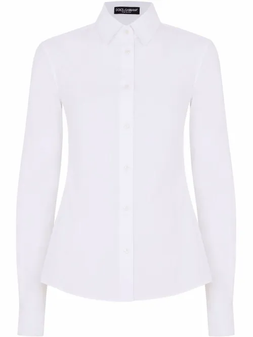 Chemise en popeline à boutonnière - Dolce & Gabbana - Modalova