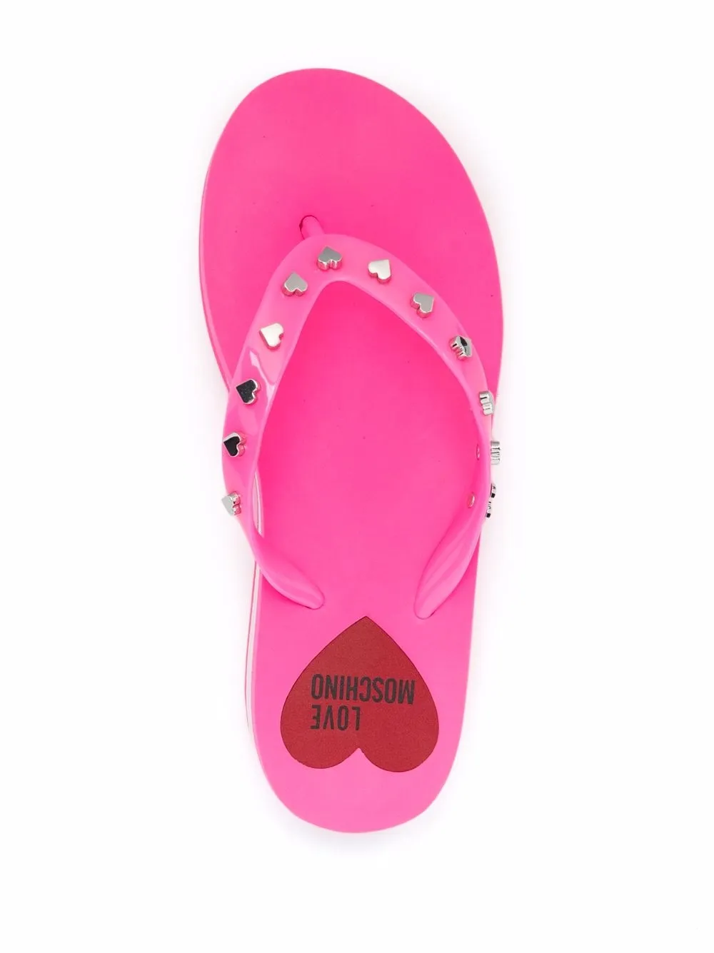 фото Love moschino шлепанцы с заклепками