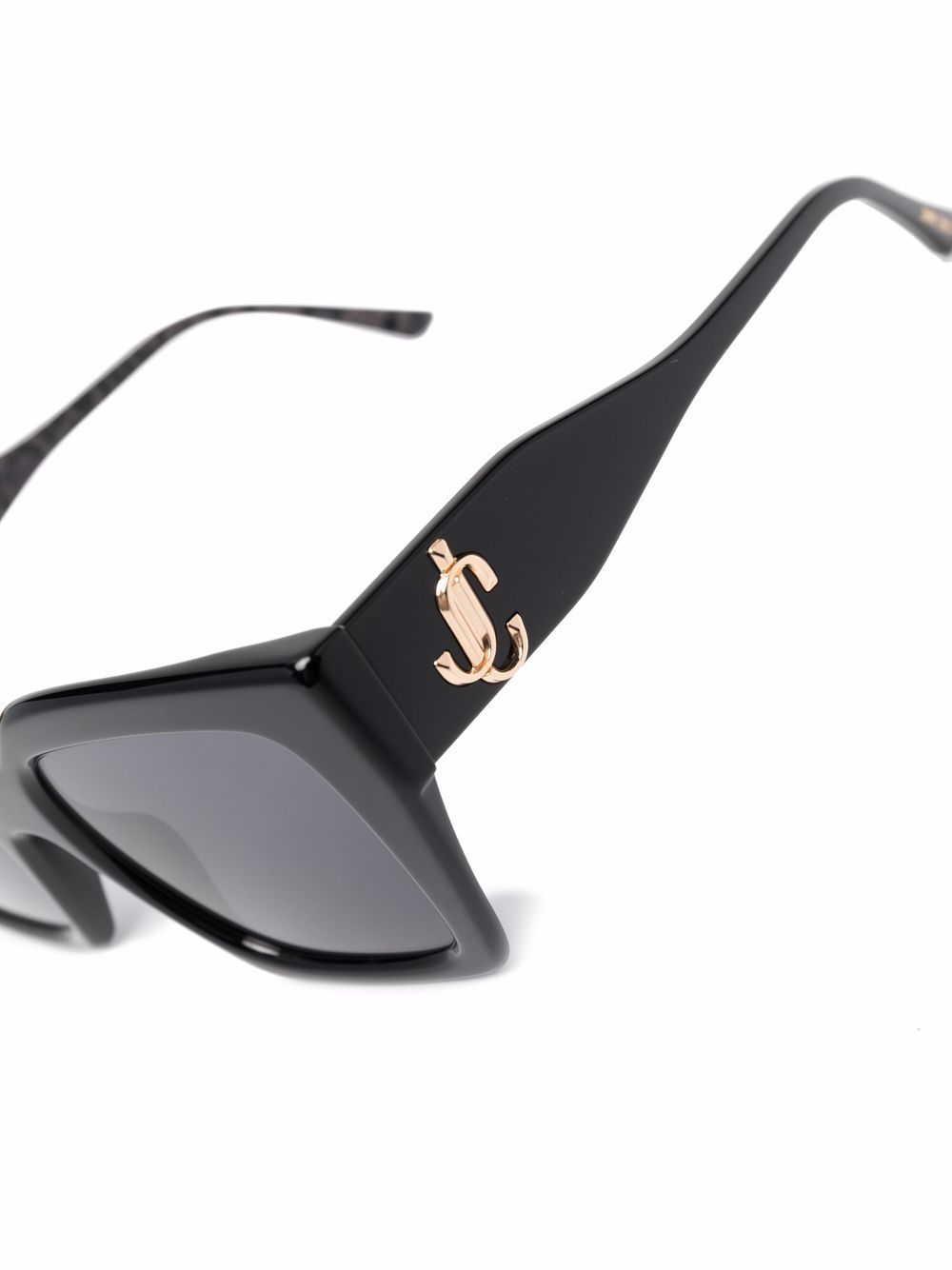 фото Jimmy choo eyewear солнцезащитные очки в массивной оправе с логотипом