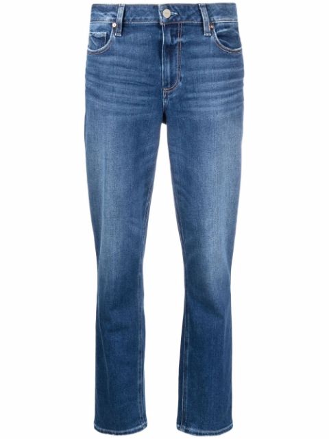 PAIGE cropped straight-leg jeans