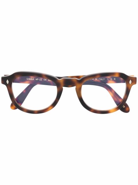 L.G.R tortoiseshell-frame glasses