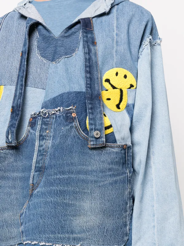 Kapital BAJA Denim Deconstructed Hoodie 