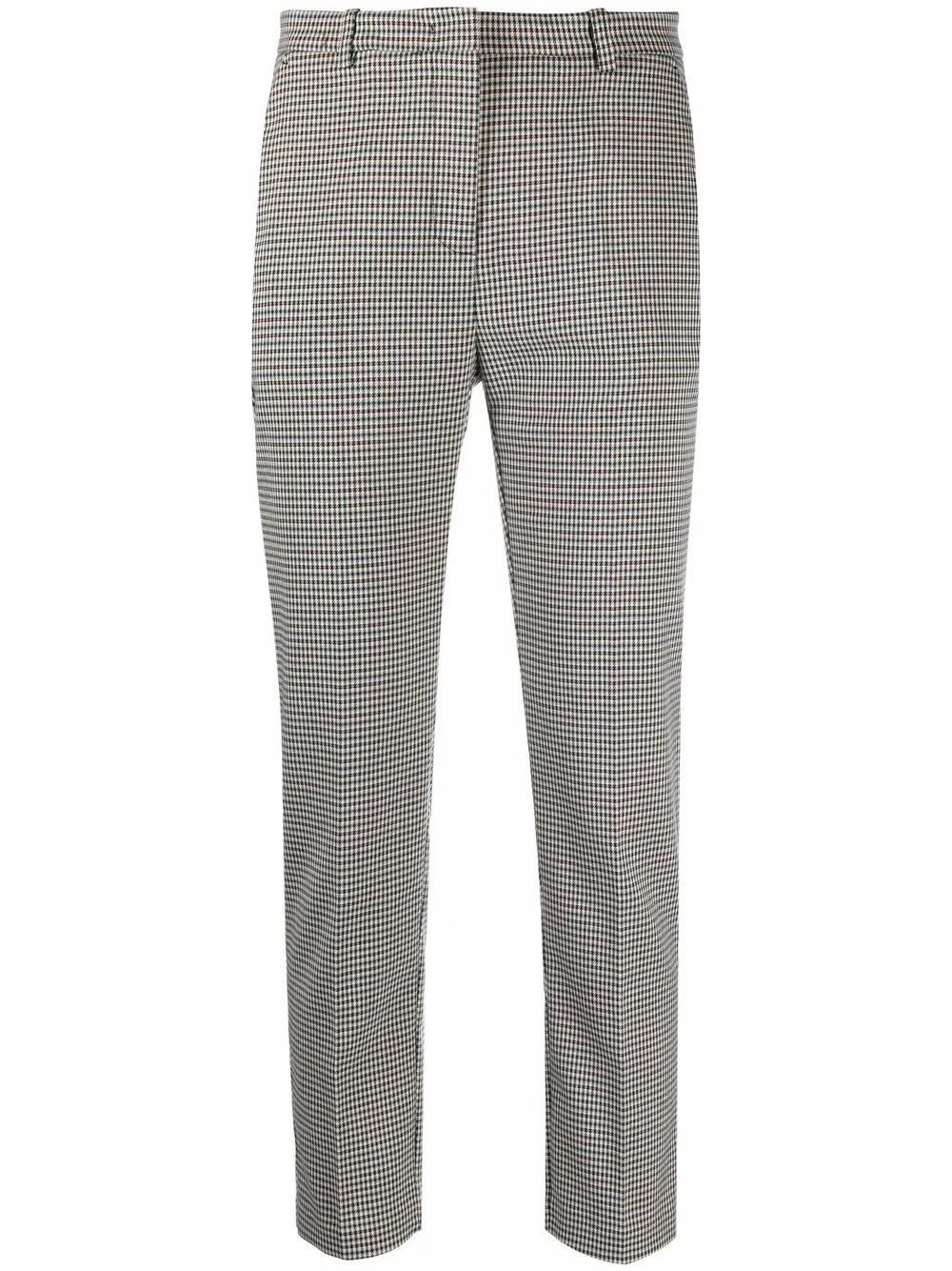 

PINKO check-print pressed-crease tailored trousers - Neutrals