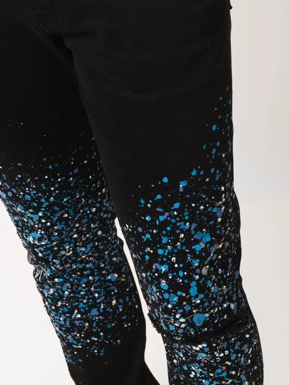 AMIRI Jeans met verfspetters Zwart