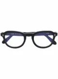 L.G.R oval-frame glasses - Black