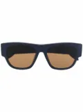 Alexander McQueen Eyewear logo lettering sunglasses - Blue