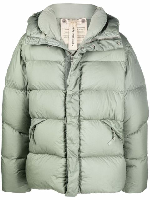 Ten C mid-layered hooded down jacket