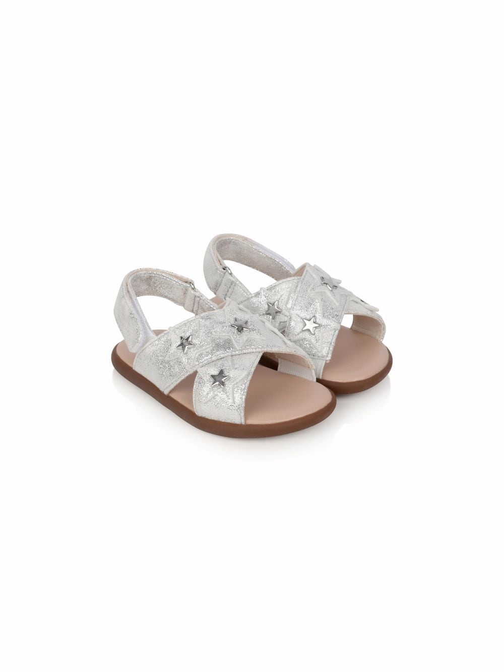 

UGG Kids sandalias con tiras cruzadas - Plateado