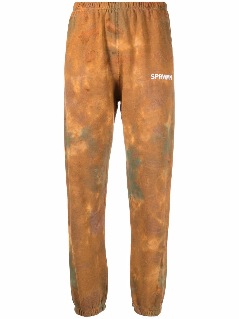 фото Sprwmn logo-print tie-dye track pants