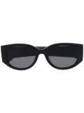 Alexander McQueen Eyewear logo lettering sunglasses - Black