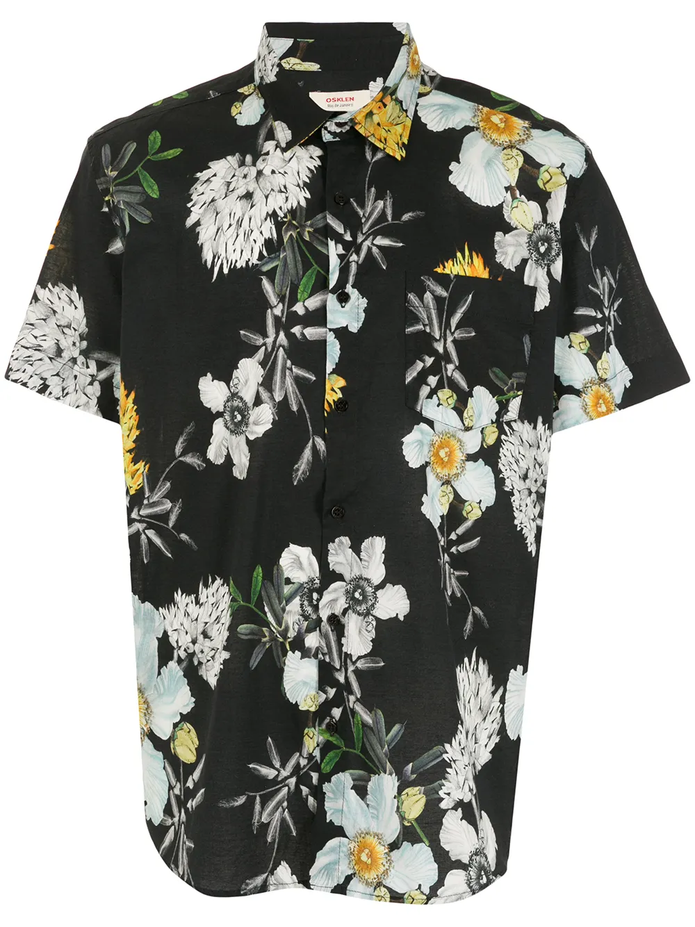 

Osklen floral print shirt - Black