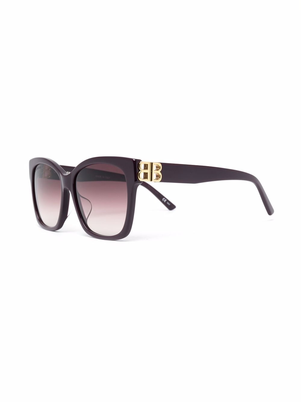 Balenciaga Eyewear Zonnebril met vierkant montuur - Paars