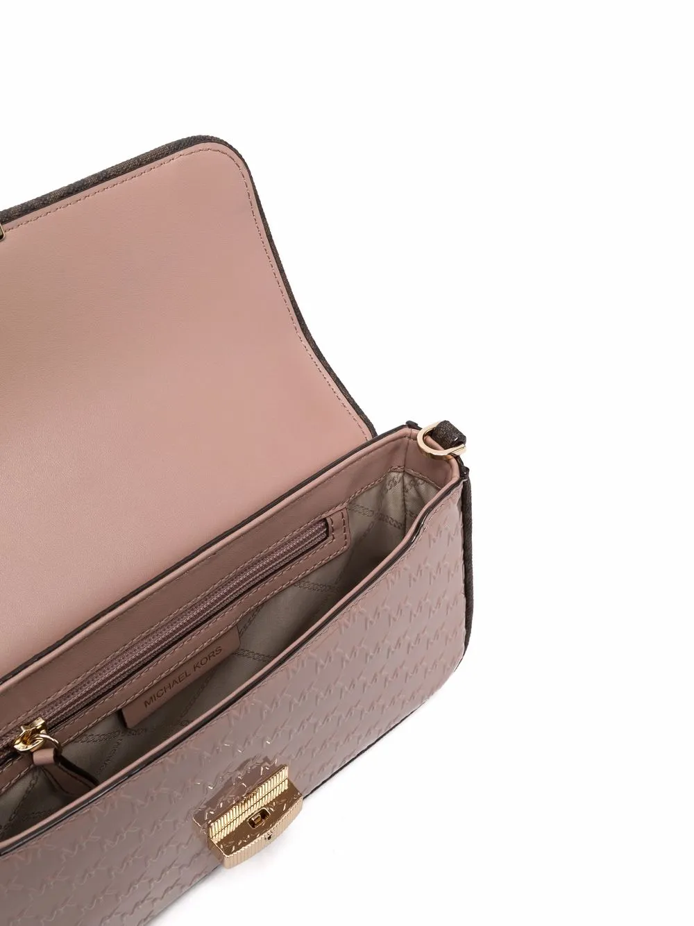фото Michael kors collection лакированная сумка-тоут с тисненым логотипом