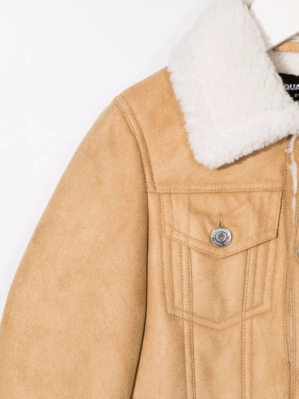фото Dsquared2 kids куртка с овчиной