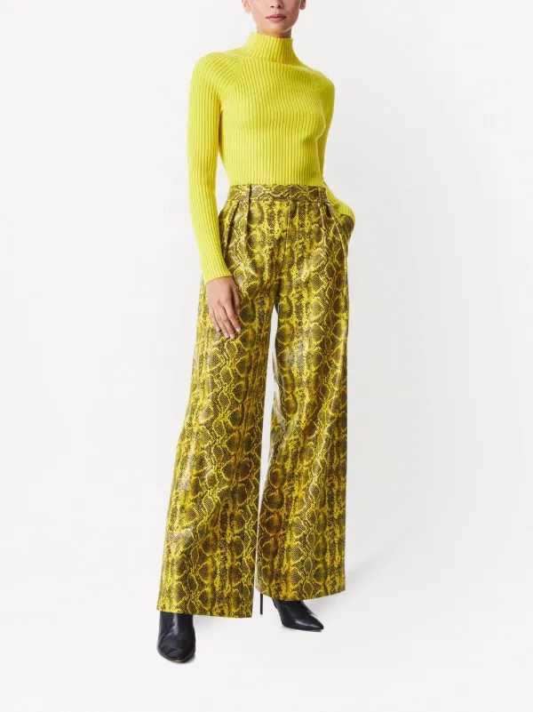 Alice+Olivia Eric snakeskin-print 