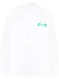 Natasha Zinko slogan-print button-up shirt - White