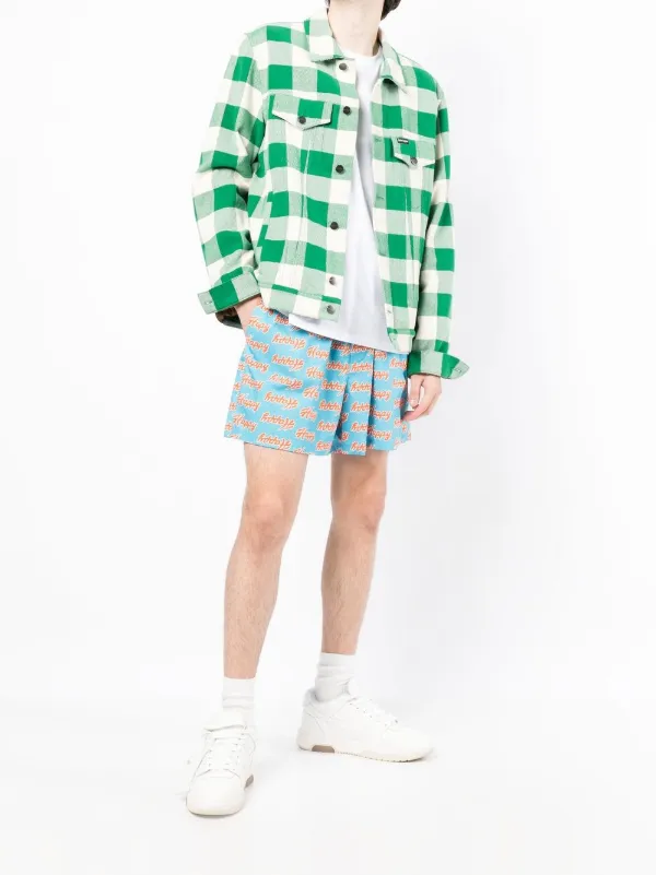 Natasha Zinko プリント ショートパンツ | ブルー | FARFETCH JP