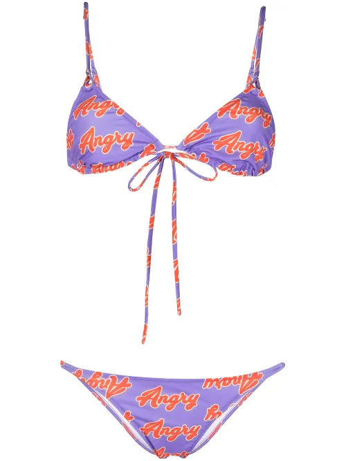 Bikini Angry imprimé - Natasha Zinko - Modalova