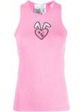 Natasha Zinko graphic-print U-neck vest - Pink