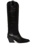 ANINE BING Tania knee-high boots - Black