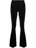 RUI cut out-detail high-waisted trousers - Black