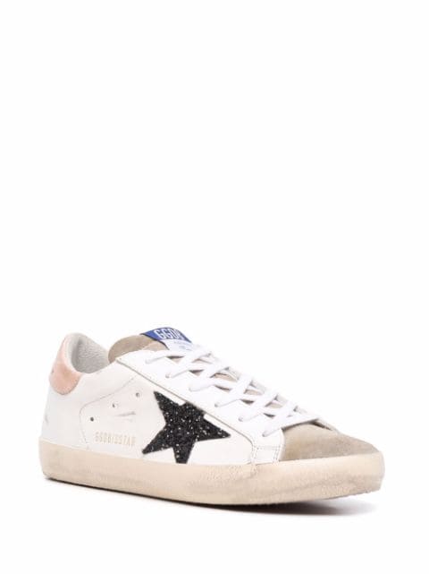 Shop Golden Goose star-patch lace-up sneakers with Express Delivery ...