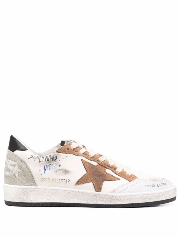 Distressed star sneakers Clearance