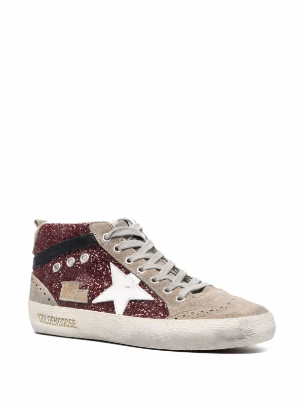 Golden Goose Mid Star high-top Sneakers | Red | FARFETCH