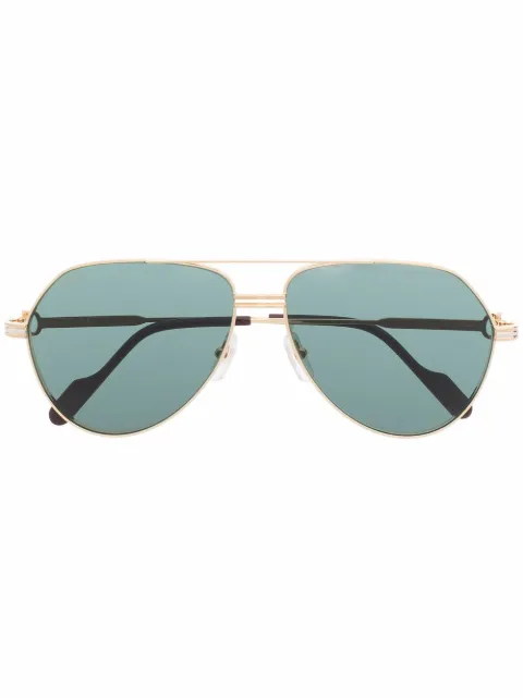 Cartier Eyewear lentes de sol con armazón estilo piloto