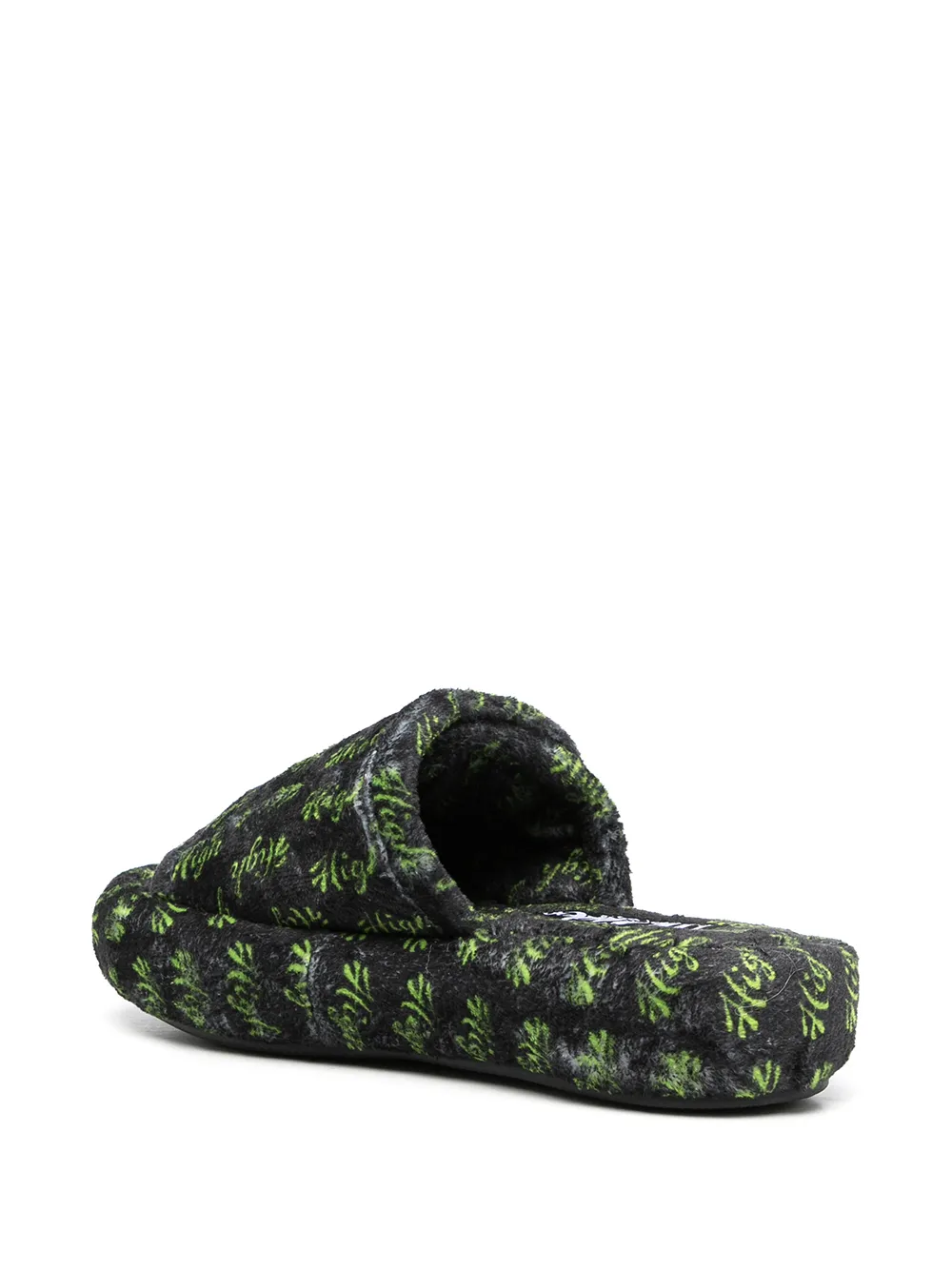 Natasha Zinko High Touch-strap Slides In Black