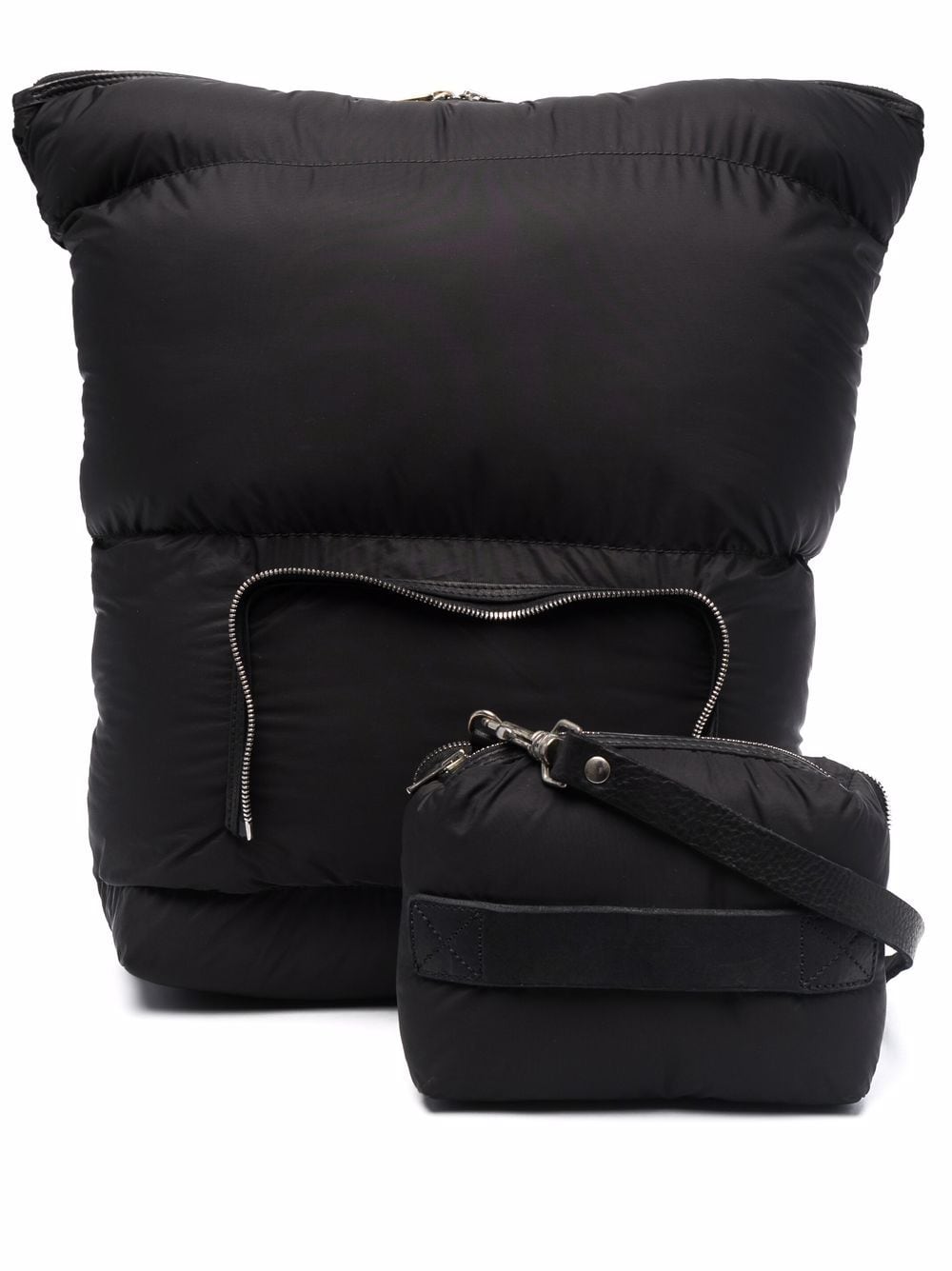 Guidi leather-trim Padded Backpack - Farfetch