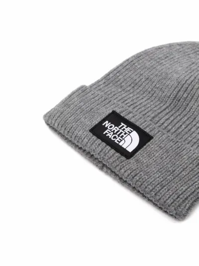 logo-patch ribbed beanie | The North 