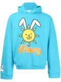 Natasha Zinko graphic-print pullover hoodie - Blue
